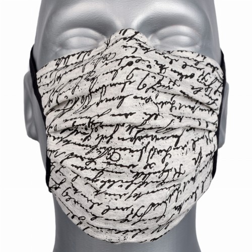 RETAIL: Reusable cotton face mask with OEKO Tex gray graphics