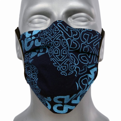 WHOLESALE: Protective black cotton mask with reusable silver ions OEKO Tex PRINT