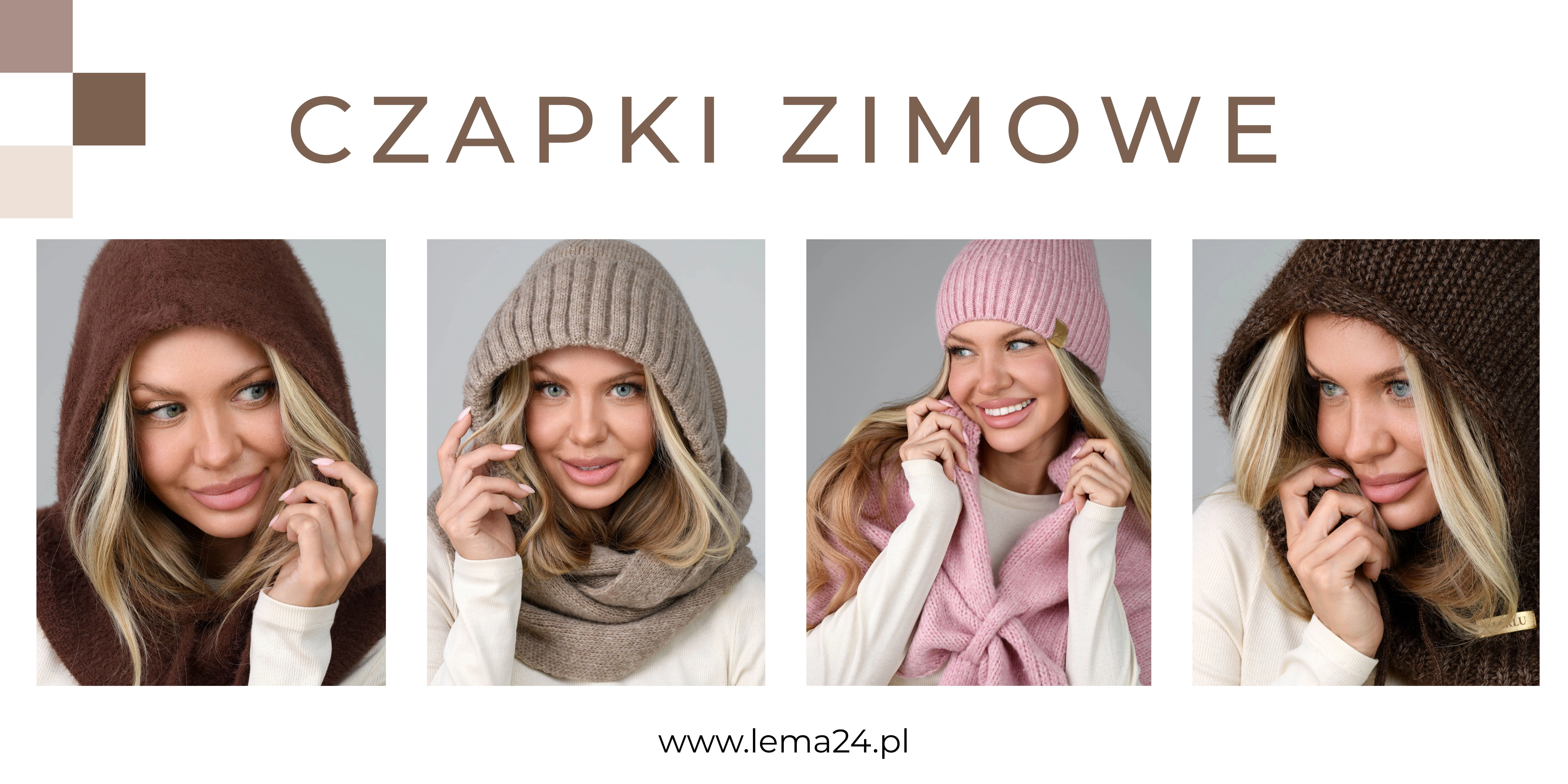 Czapki zimowe damskie LEMA - Kolekcja 2026/2027