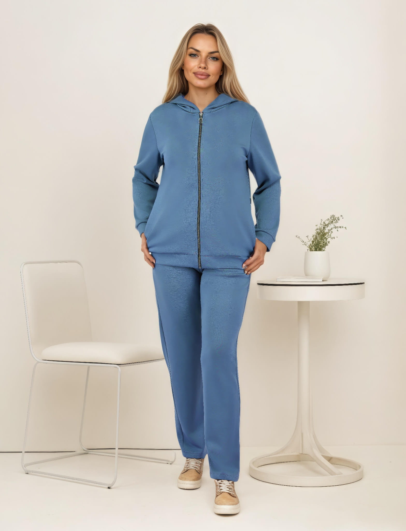 Modne dresy damskie LEMA Kalina II masełko-jeansowy-1.jpg