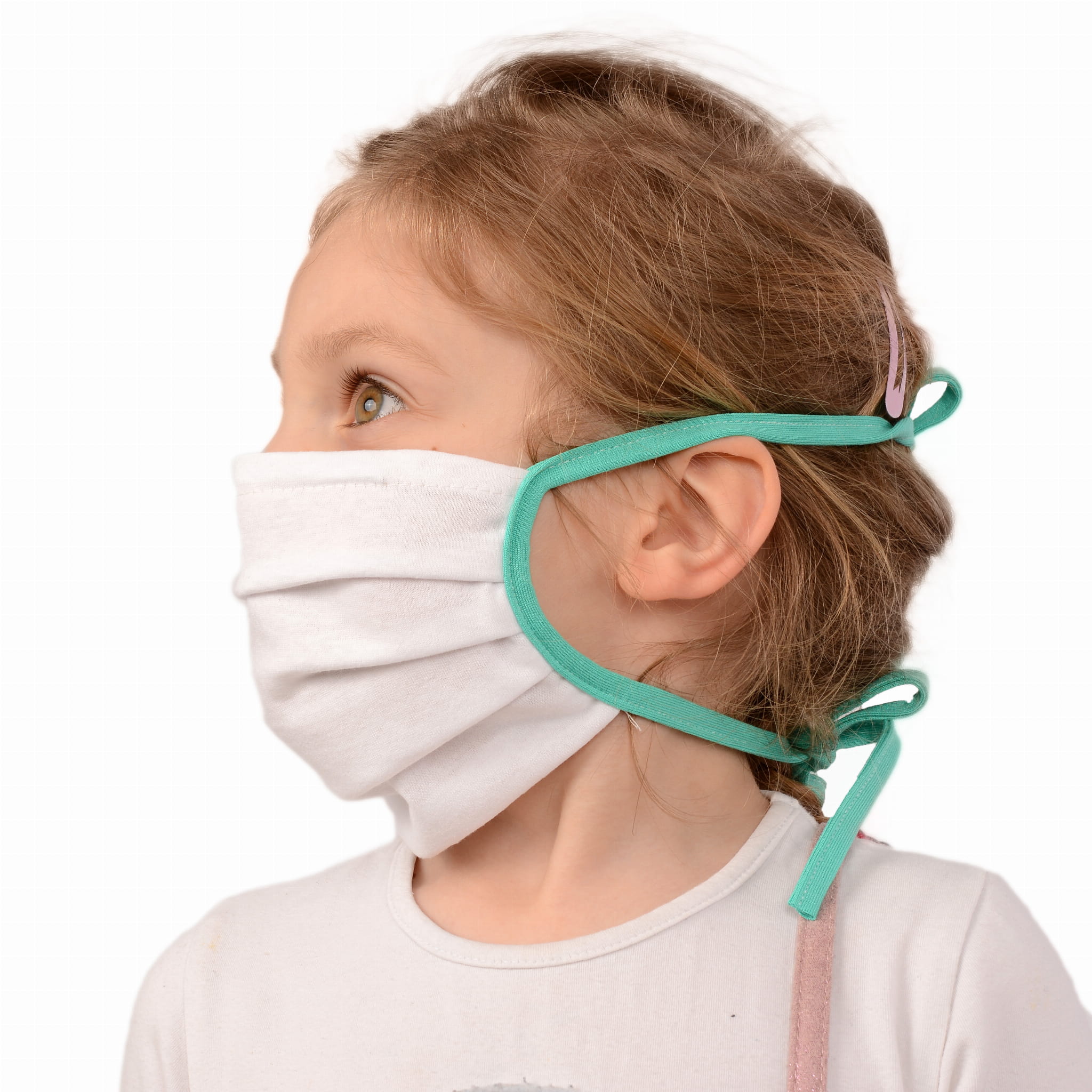 Maska bawełniana ochronna dla dzieci z jonami srebra OEKO Tex