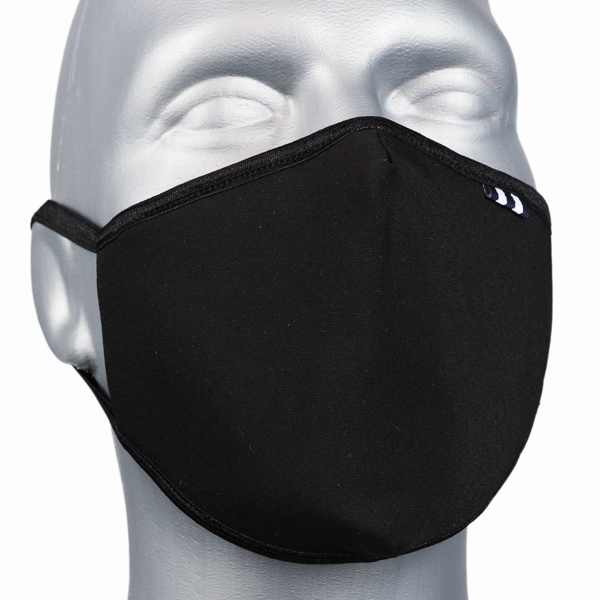 Maseczka ochronna bawełniana 4 warstwowa LEMA z atestem PZH - czarna